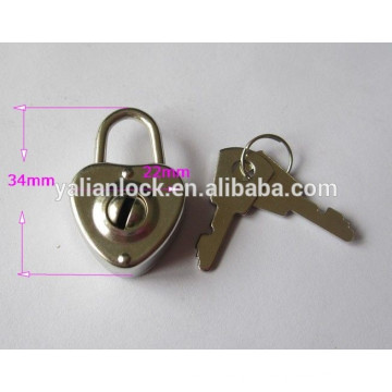 Best Sell Metal Heart Shaped Padlock for Notebook